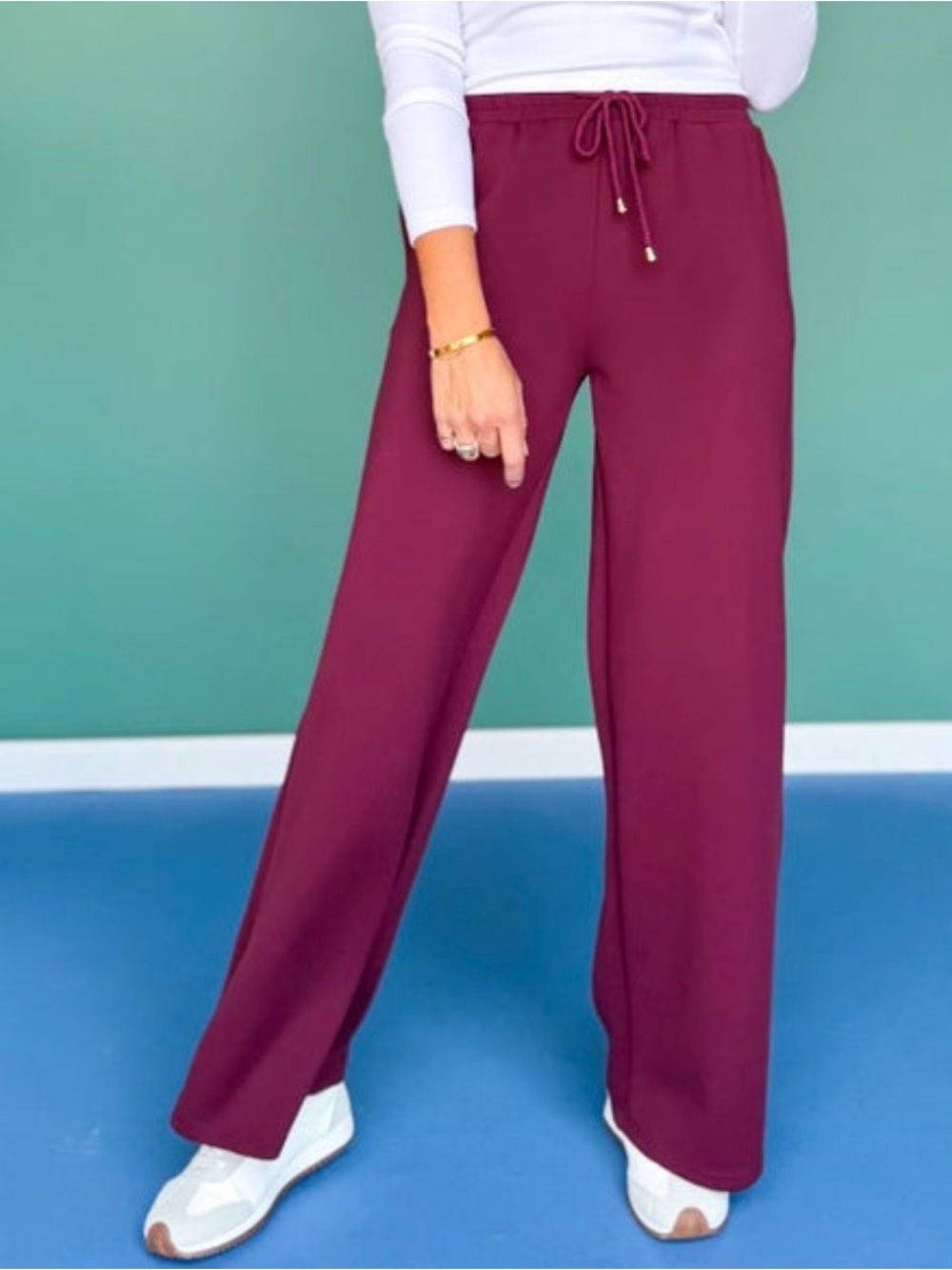 REDUCED! NWT WOMENS MULBERRY SCUBA WIDE LEG ABSOLUTE BEST MOST COMFORTABLE